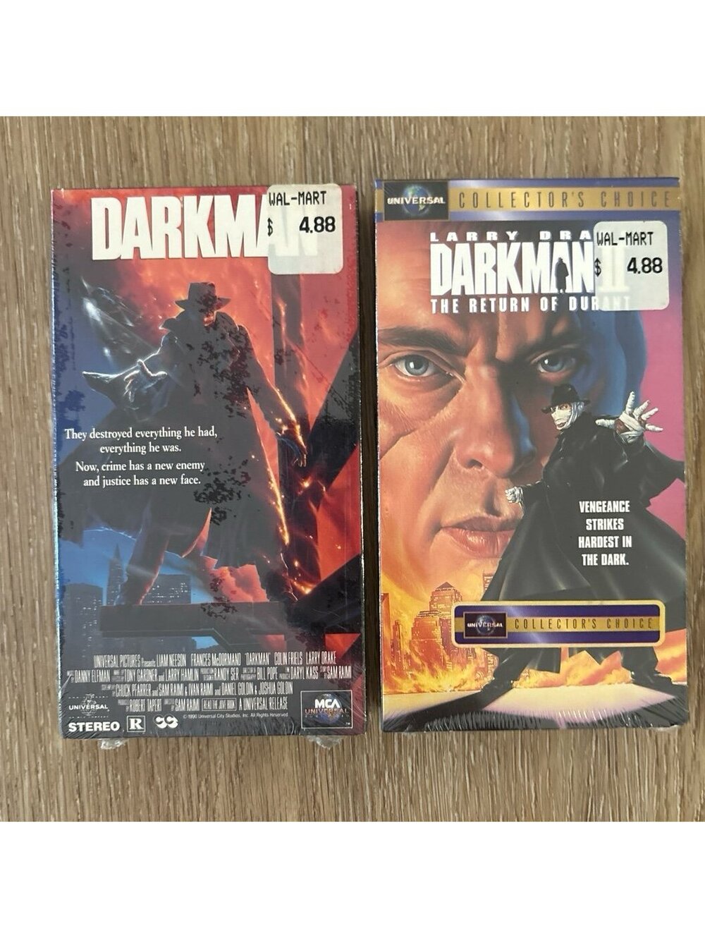 Darkman & Darkman II Return of Durant VHS Lot SEALED MCA Universal
